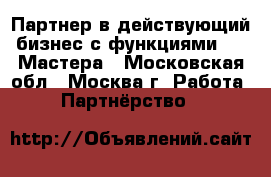 Партнер в действующий бизнес с функциями Web-Мастера - Московская обл., Москва г. Работа » Партнёрство   